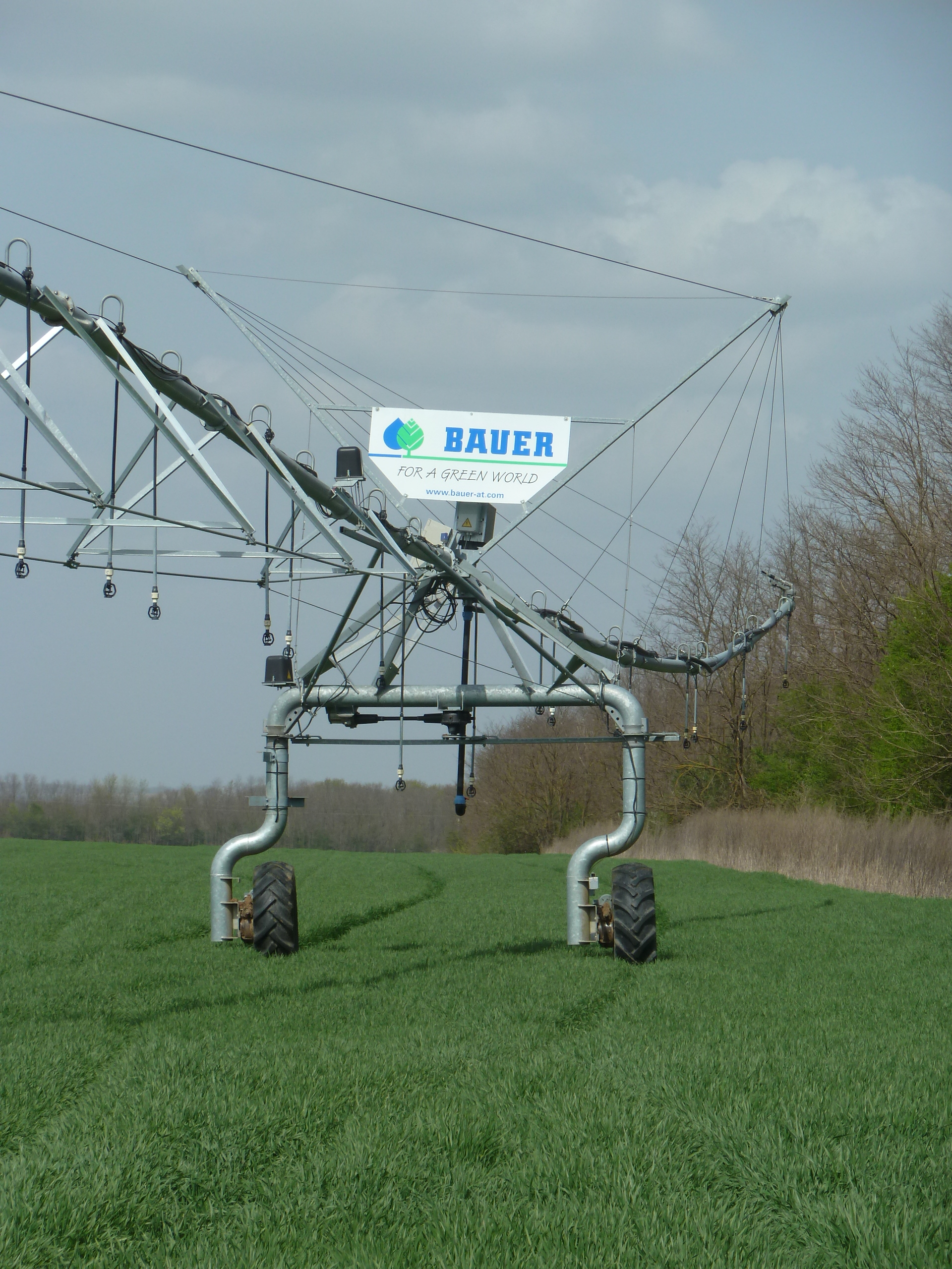 Sistema de pivote en operacion