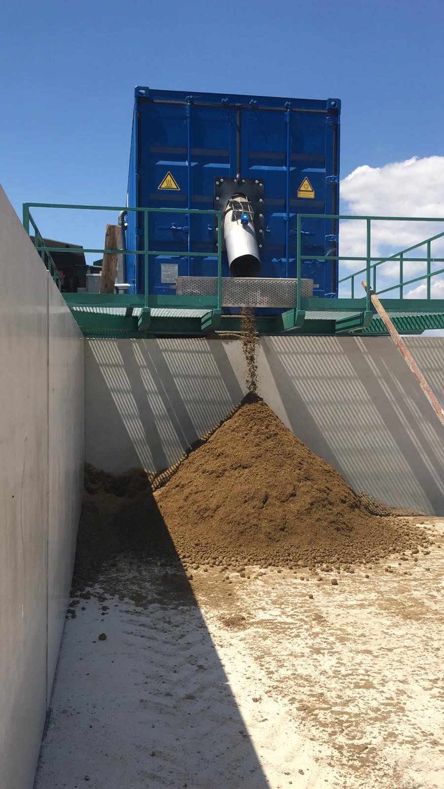 Material solido separado